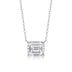 Mirage In The Mirror - A Trendy Diamond Pendant Necklace Set With Octagonal  Moissanite S925 Sterling Silver And Platinum Plating