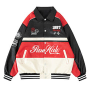 Leather Disc Style Coat Loose Windproof