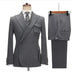 Suit Double Breasted Men's Striped Two-piece Set