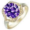 Copper Inlaid Zircon Ring