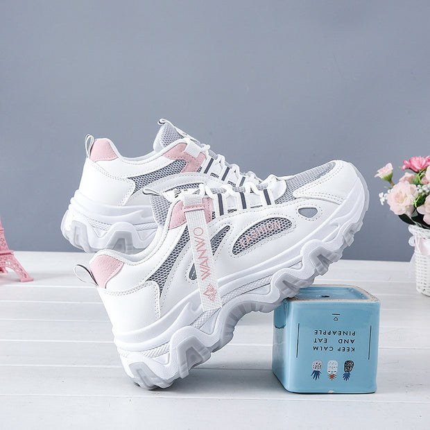 New Mesh Surface Clunky Sneakers Soft Sole Sneakers