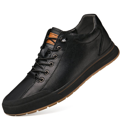 Increased 6CM Spring Men's Shoes Fashion White Shoes Breathable