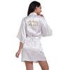 Married Bridesmaid Satin Silk Cardigan Gown