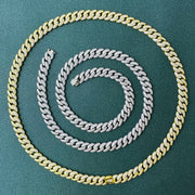 European And American Full Diamond Cuban Link Chain