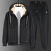 Winter Silver Fox Velvet Plus Size Sweatshirt And Sweatpants Two-piece Set Douson Odeh