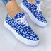 Lace-up Flats Shoes Print Canvas Fashion Walking Sneakers Women Douson Odeh