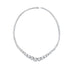 Moissanite 925 Sterling Silver Single Row Full Diamond Necklace For Women