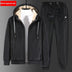 Winter Silver Fox Velvet Plus Size Sweatshirt And Sweatpants Two-piece Set Douson Odeh