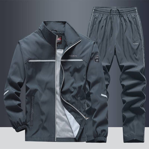 Men's Loose Lapels Casual Sportswear Polyester Composite Fabric