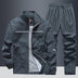 Men's Loose Lapels Casual Sportswear Polyester Composite Fabric