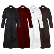 Halloween Priest Medieval Retro Cosplay Costume