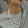 Pn Pearl Necklace Women's Light Luxury Niche Retro