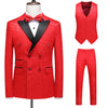 Men's Suit Slim Fit Business Three-piece Suit