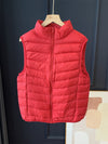 Plus Size Women's Winter Lightweight Down Vest