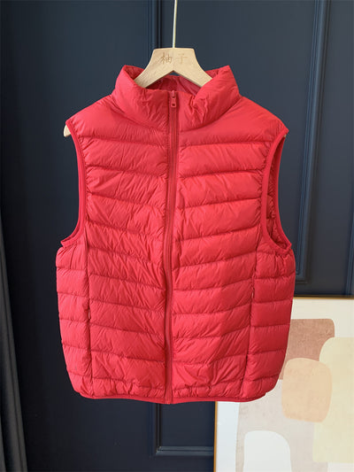 Plus Size Women's Winter Lightweight Down Vest