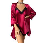 Casual Pajamas Two-piece Sling Outerwear Gown