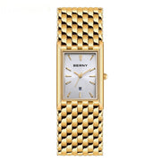 Ultra-thin Gold Quartz Watch Rectangular Men's Watch