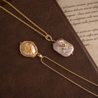 Natural Baroque Freshwater Pearl Pendant Necklace Neck Accessories