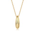 First Encounter - A Fashionable And Trendy Diamond Pendant Necklace Set With Moissanite S925 Sterling Silver And Gold Plating