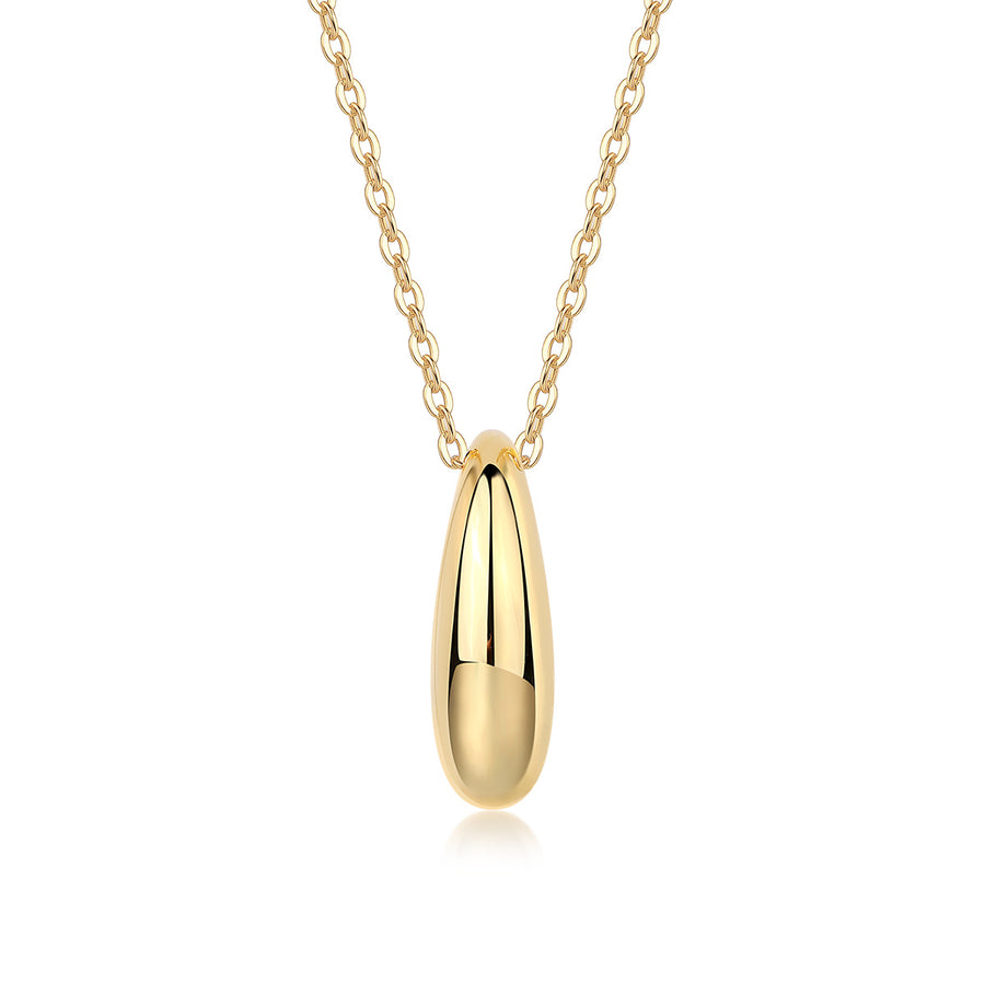 First Encounter - A Fashionable And Trendy Diamond Pendant Necklace Set With Moissanite S925 Sterling Silver And Gold Plating