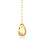 Dreamy Water Drop - A Trendy Diamond Jewelry Necklace Pendant Set With 1-carat Moissanite S925 Sterling Silver And Gold Plating