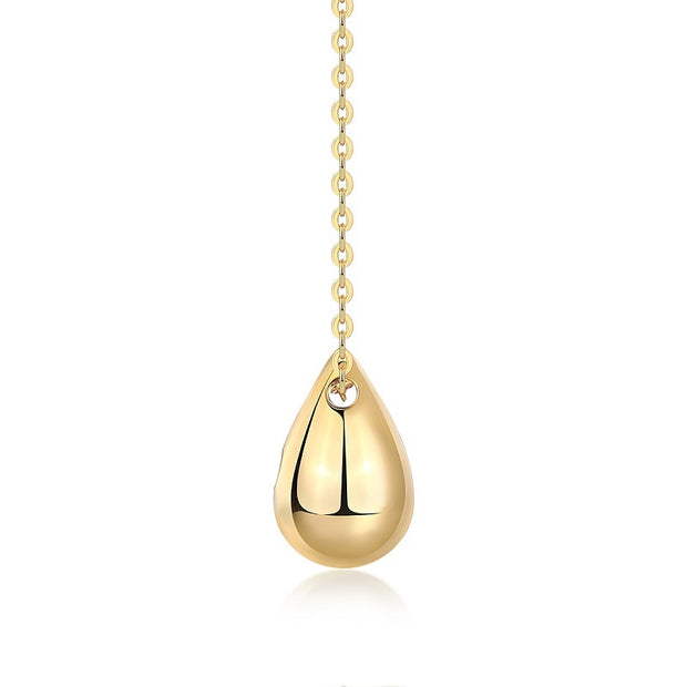 Dreamy Water Drop - A Trendy Diamond Jewelry Necklace Pendant Set With 1-carat Moissanite S925 Sterling Silver And Gold Plating