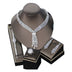Bride Wedding Jewelry Suit Zircon Tassel Necklace Earrings Four-piece Set