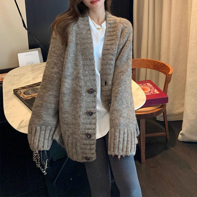 Mid-length Small Outerwear Sweater Coat