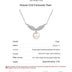 Flawless Pearl Angel Wings Mosonite Necklace