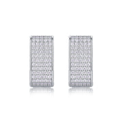 Star Light Luxury Fashion Diamond Earrings Stud Set With Mosan Diamond Silver Jewelry