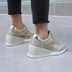 Women Lace-up Sneakers Height Increasing 6.5cm Flats Walking Shoes Douson Odeh