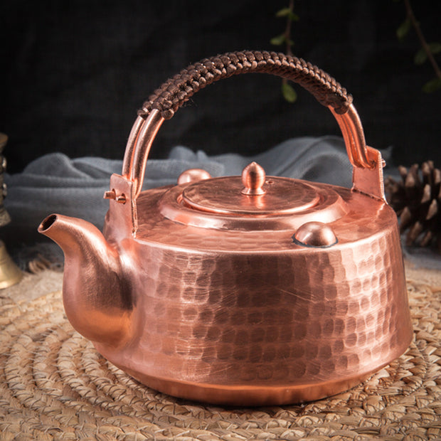 Handmade Thickened Copper Kettle Retro Copper Kettle Purple Copper Teapot