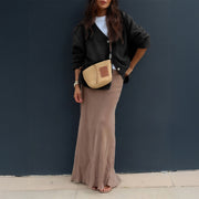 Minimalist Long Sleeve Senior Coat Sweater Women's Clothing