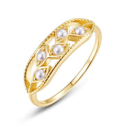 Women's Fashion Personality Shell Pearl Ring