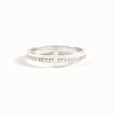 Creative Copper Set Zircon Women's Ring