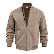 Men's Casual Plus Size Suede Zipper Men's Jacket