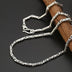 Handmade Round Ring Bamboo Knot Long Necklace