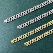 European And American Full Diamond Cuban Link Chain