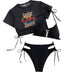 Bikini Three Piece Swimsuit Women Douson Odeh