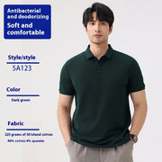 Lapel Work Clothes Short Sleeve T-shirt Men