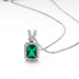 Emerald Clavicle Necklace For Women