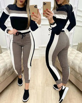 Fashion Women Sets Short Sleeve Tops High Waist Pant Douson Odeh