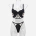 Glossy Mesh Hollow French Underwear Women