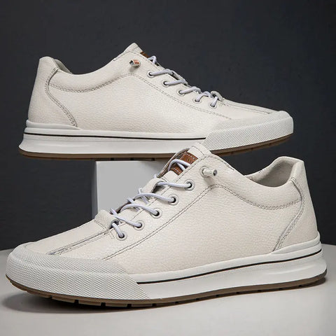 Increased 6CM Spring Men's Shoes Fashion White Shoes Breathable Douson Odeh