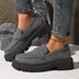 British Style Low Heel Slip-on Low Cut Loafers