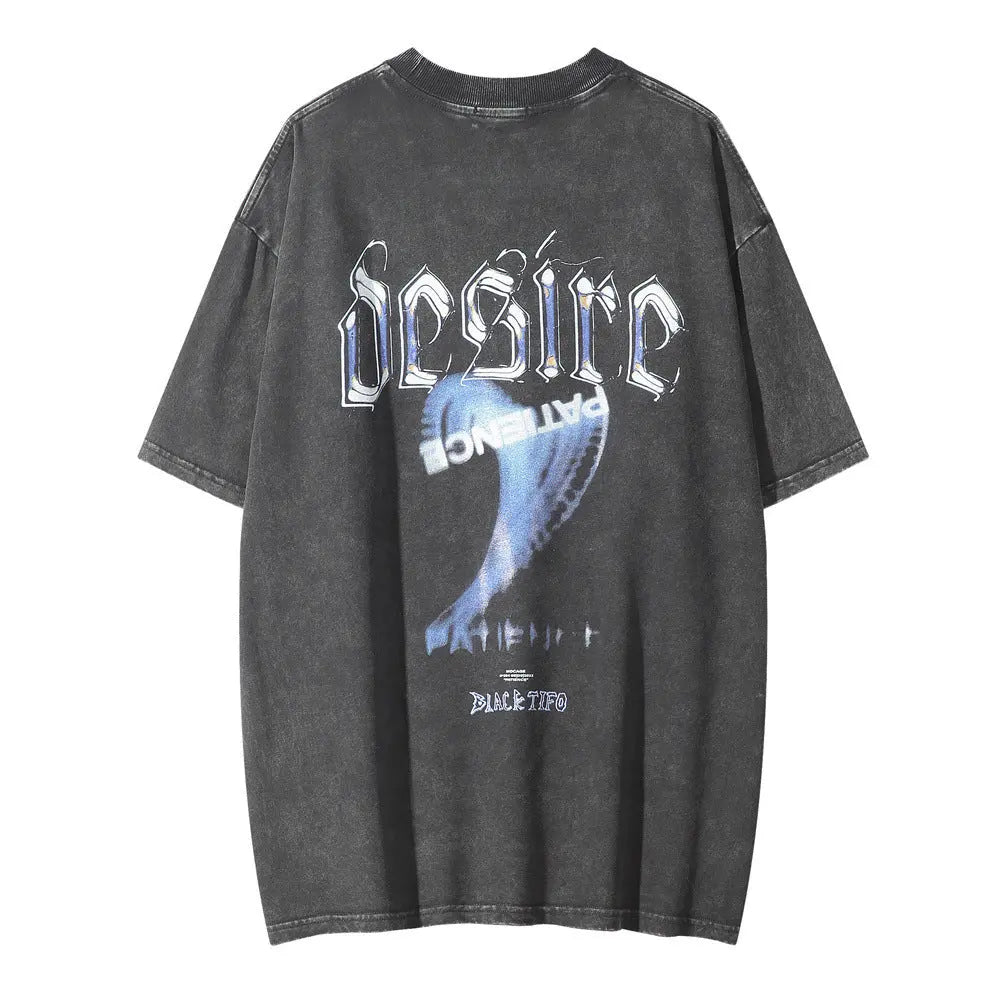 Pattern Printed T-shirt Top For Men Douson Odeh