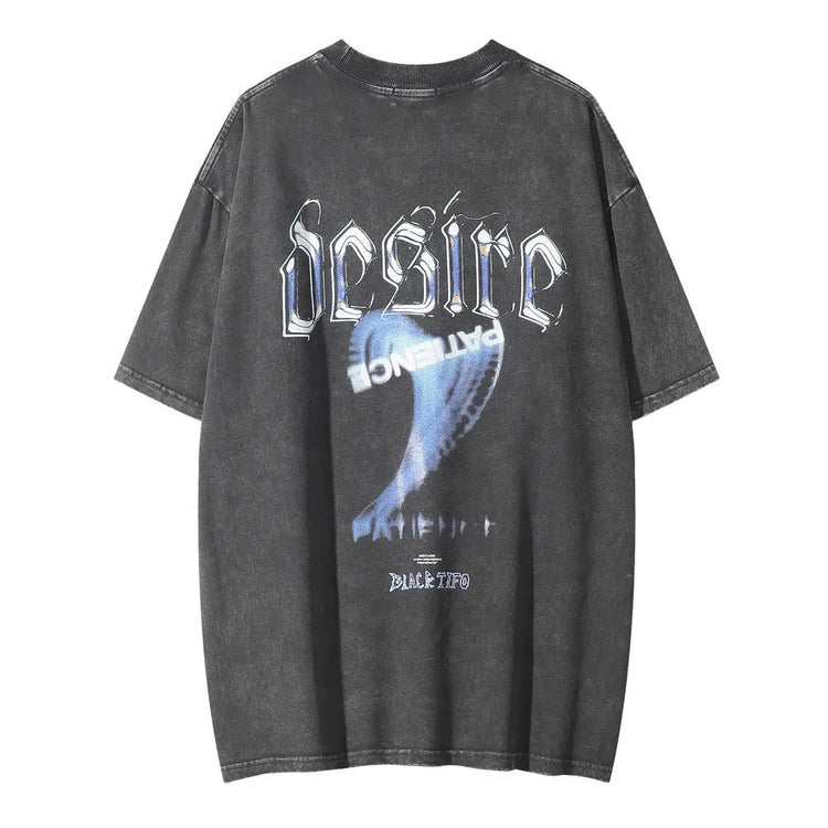 Pattern Printed T-shirt Top For Men Douson Odeh