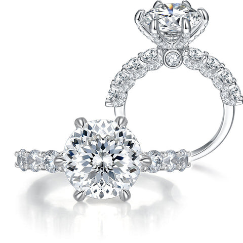 5 Karat Fireworks Cut Full Moissanite Luxury Ring