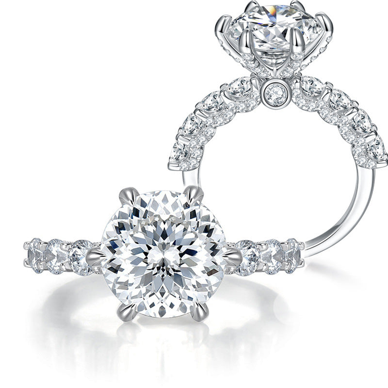 5 Karat Fireworks Cut Full Moissanite Luxury Ring