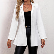 Casual All-matching Solid Color One Button Suit Coat